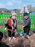 식목일 기념 교화 '장미' 심기 행사
